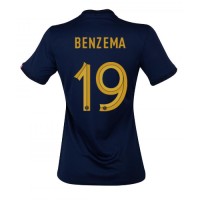 Frankreich Karim Benzema #19 Fußballbekleidung Heimtrikot Damen WM 2022 Kurzarm